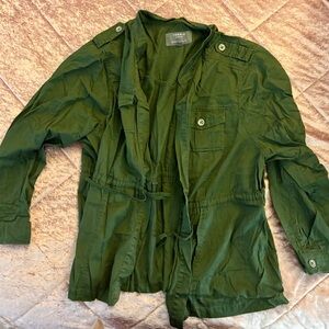 Torrid Green Utility Jacket size 3